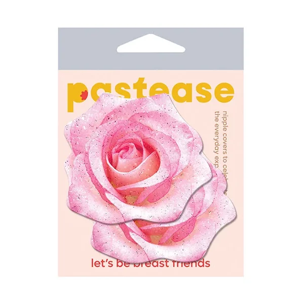 Pastease Premium Glitter Velvet Blooming Rose – Pink O/S