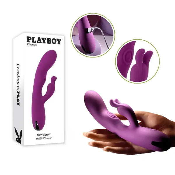 Pb Rechargeable and Waterproof Busy Bunny G-Spot Tapping Rabbit Vibrator