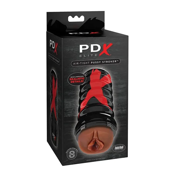 PDX Elite Air Tight Pussy Stroker – Brown