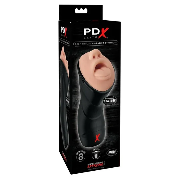 PDX Elite Rechargeable Deep Throat Vibrating Masturbator