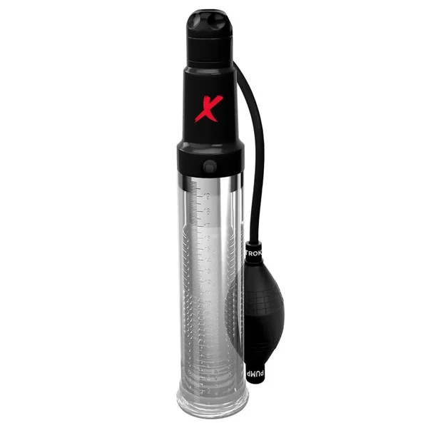 PDX Elite Suck-N-Pump Masturbator – Clear/Black