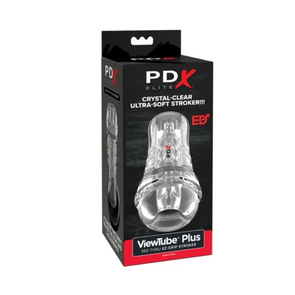 PDX ELITE VIEWTUBE SEE-THRU EZ/GRIP STROKER CLEAR