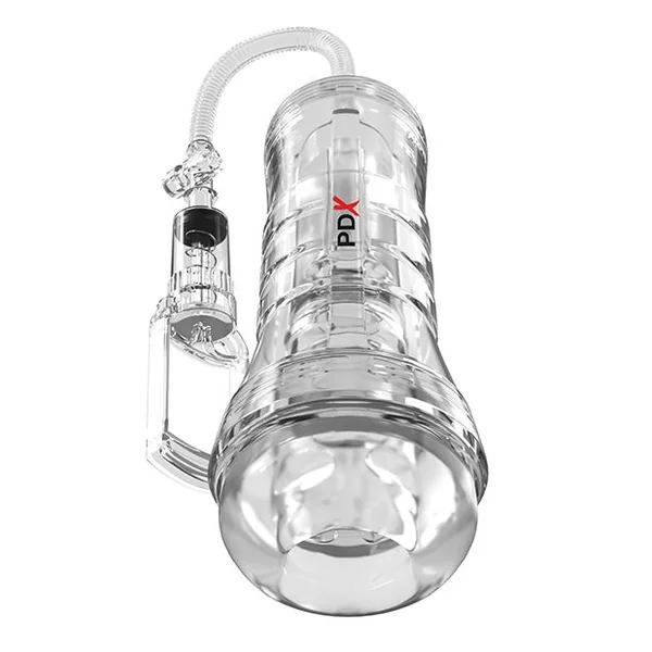 PDX Elite ViewTube Vac XXL Pump See-Thru EZ-Grip Pump Stroker