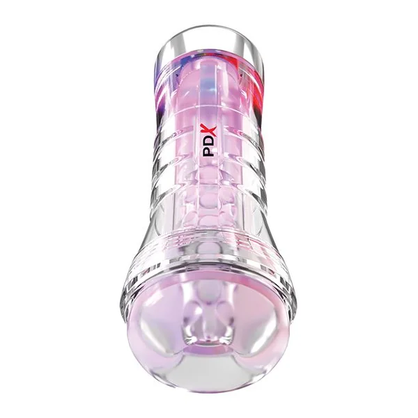 PDX Elite ViewTube XXL See-Thru EZ-Grip LED Stroker