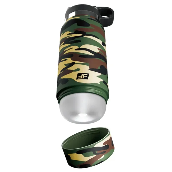 PDX Plus Fap Flask – Happy Camper Discreet Stroker – Camo – Frosted