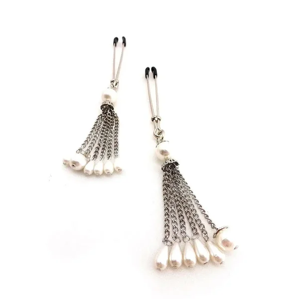 Pearl Tassels Nipple Clamps