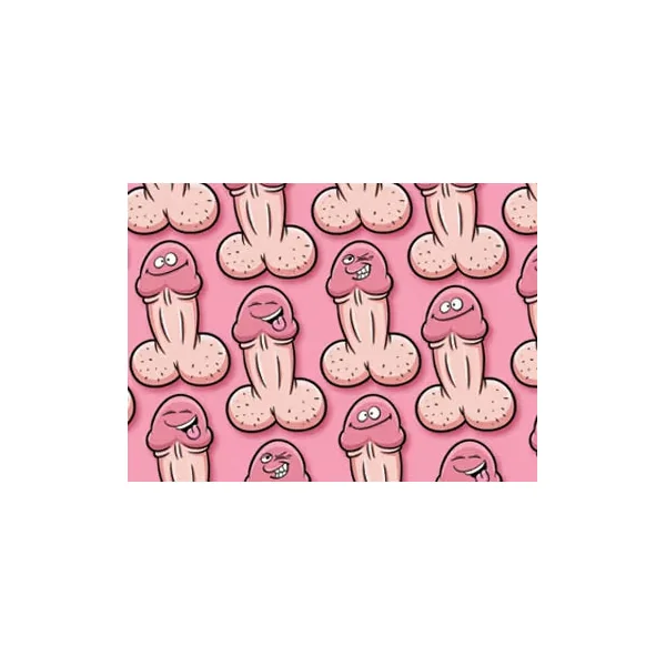 Penis Gift Wrap by Ozze Creations