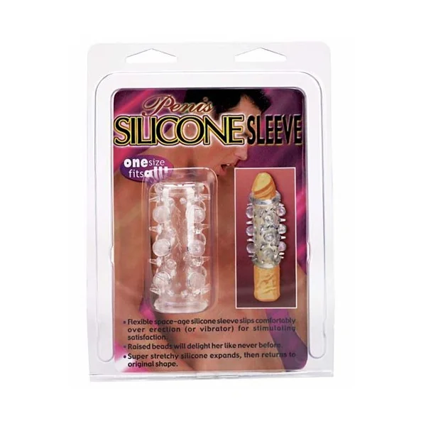 PENIS SILICONE SLEEVE W/RAISED NODULES
