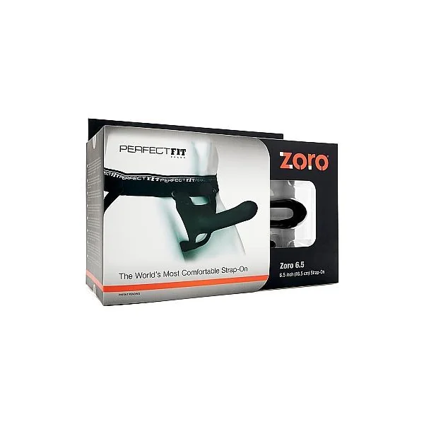 PERFECT FIT BRAND - ZORO STRAP ON 6.5 W S/M WAISTBAND BLACK