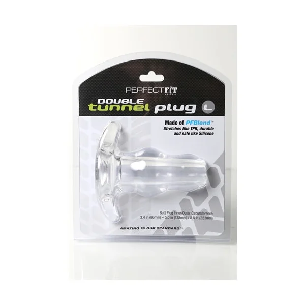 Perfect Fit Double Tunnel Plug Medium - Clear