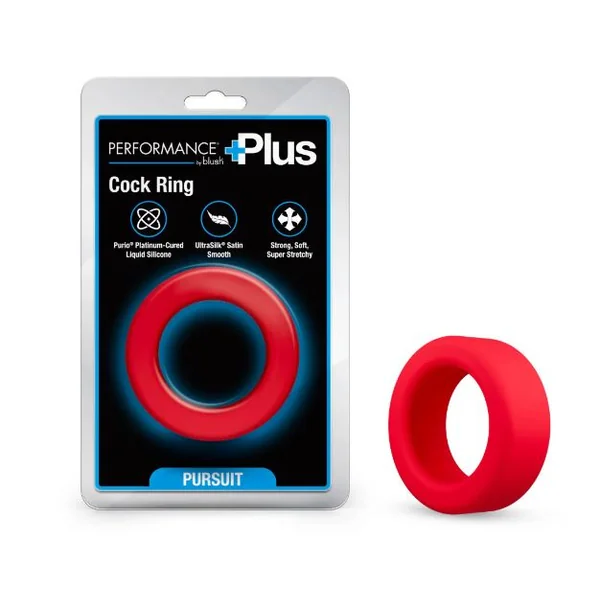 PERFORMANCE PLUS PURSUIT COCK RING RED