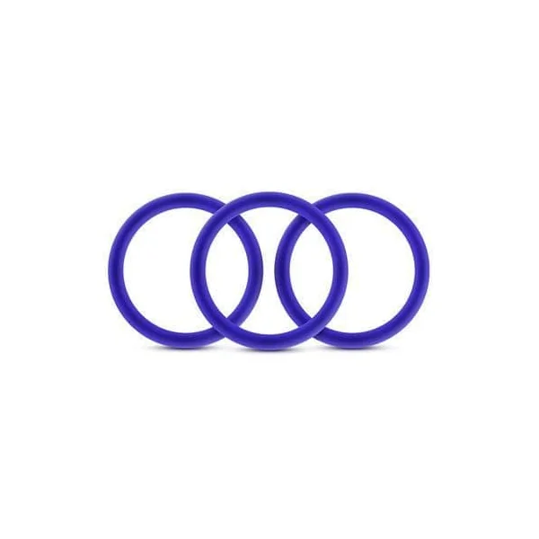 Performance - Vs1 Pure Premium Silicone Cockrings - Medium - Indigo