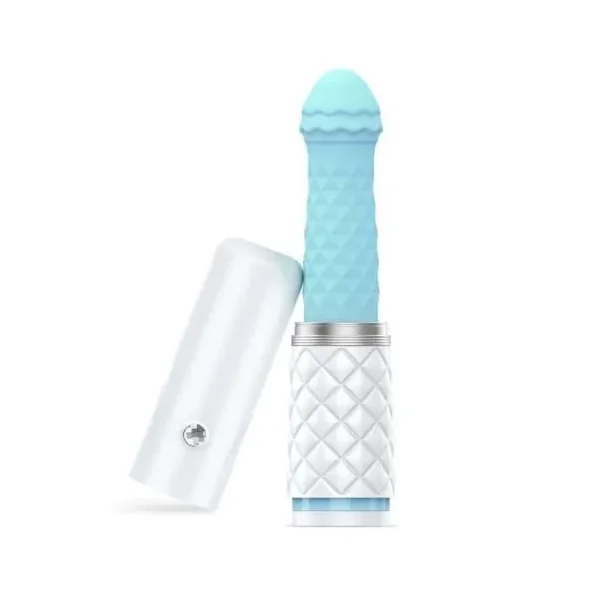 Pillow Talk – Feisty Thrusting Vibrator – Teal