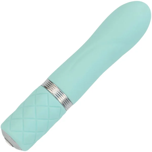 Pillow Talk Flirty Silicone Rechargeable Mini Vibrator - Teal