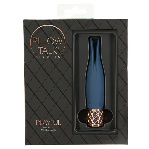 Pillow Talk Secrets - Playful - Clitoral Vibrator - Navy