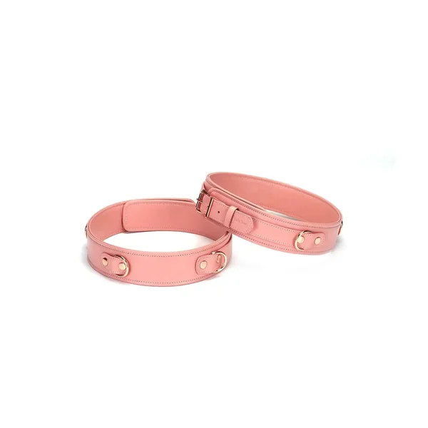 Pink Dream Collection Leather Thigh Cuffs