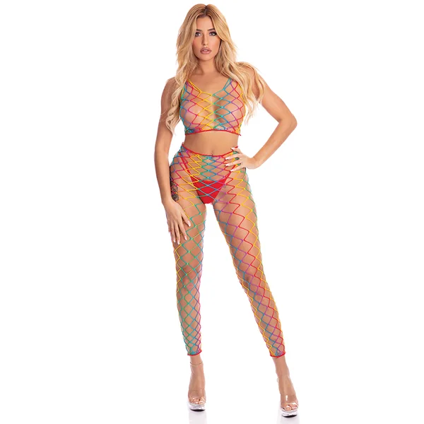 Pink Lipstick – 2pc Roy G. Biv Panty Set – Rainbow