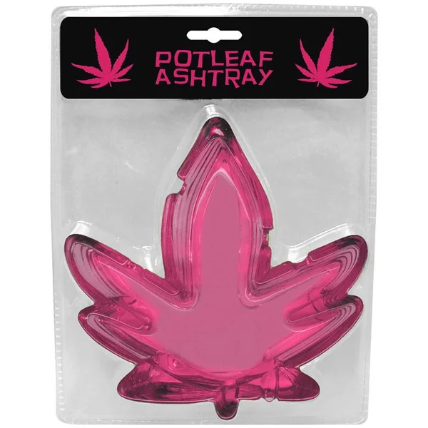 PINK POTLEAF ASHTRAY