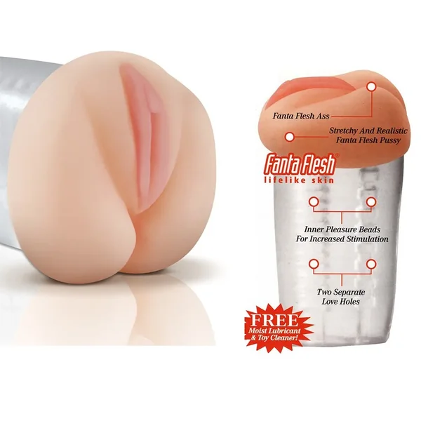 Pipedream Extreme Deluxe See Through Stroker Pussy Masturbator Clear