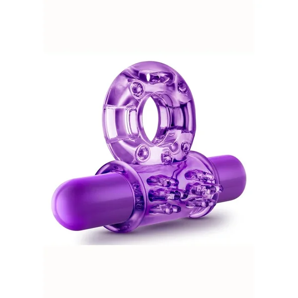 Play with Me Couples Play Vibrating Cock Ring – Purple
