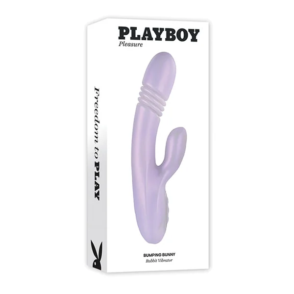 Playboy Pleasure Bumping Bunny Rabbit Vibrator - Pearly Pink