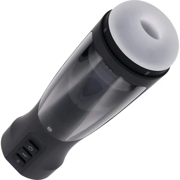 Playboy Pleasure End Game Stroking, Vibrating & Warming Penis Masturbator With UV Sanitizing Stand