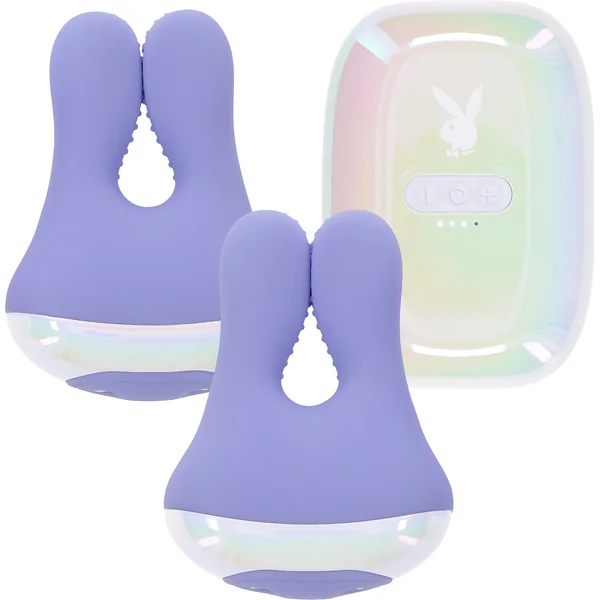 Playboy Pleasure In A Pinch Rechargeable Vibrating Nipple Clamps