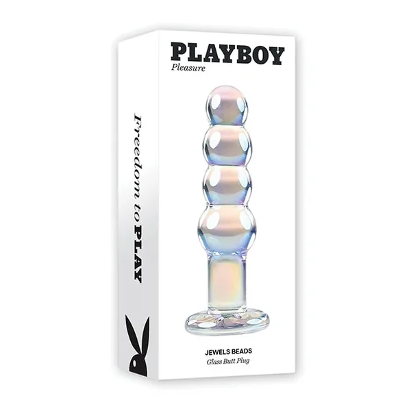 Playboy Pleasure Jewels Beads Anal Plug – Clear