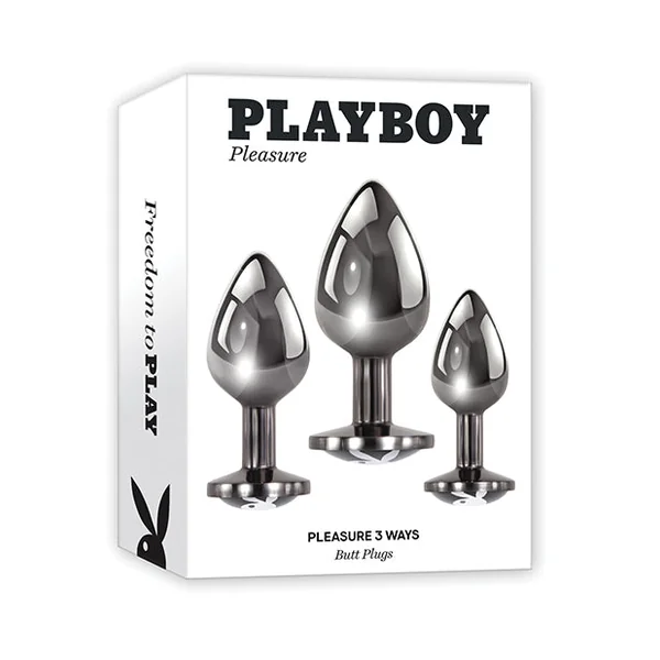 Playboy Pleasure Pleasure 3 Ways Butt Plugs