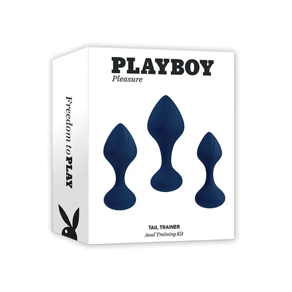 Playboy Pleasure Tail Trainer Anal Training Kit - Navy