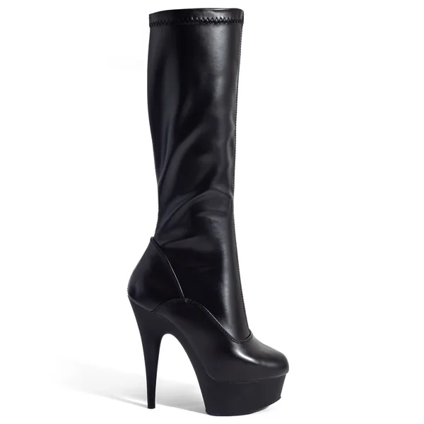 Pleaser Delight 6" Stiletto Platform Knee Boots - Matte Black