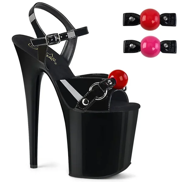 Pleaser – Flamingo 809GB Gag Ball Platform Stiletto’s with 8 inch Heel | UK 2-9
