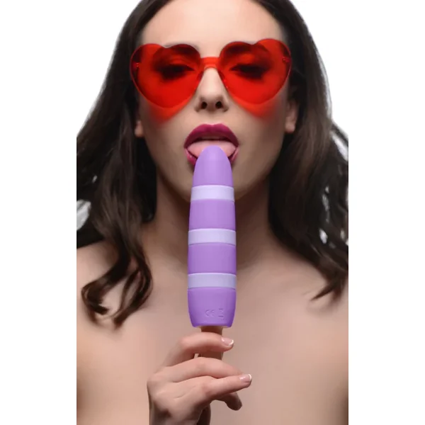 Pleasin 10x Popsicle Silicone Rechargeable Vibrator
