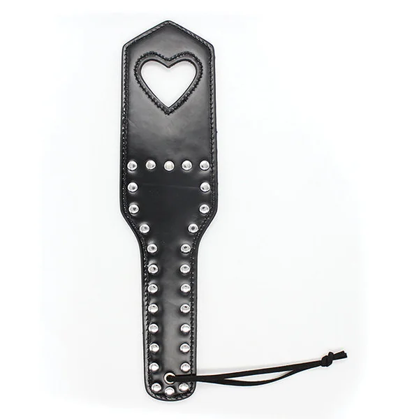 Plesur Cut-out Heart W-studs Paddle - Black