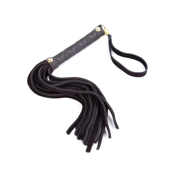 Plesur Mini Leather Flogger – Black