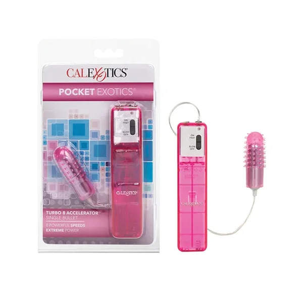 Pocket Exotics Turbo 8 Accelerator Single Bullet – Pink