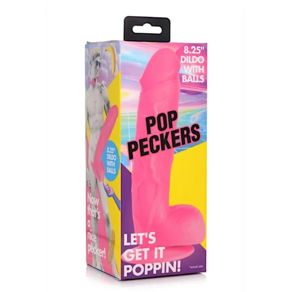Pop Pecker 8.25″ Dildo -Pink