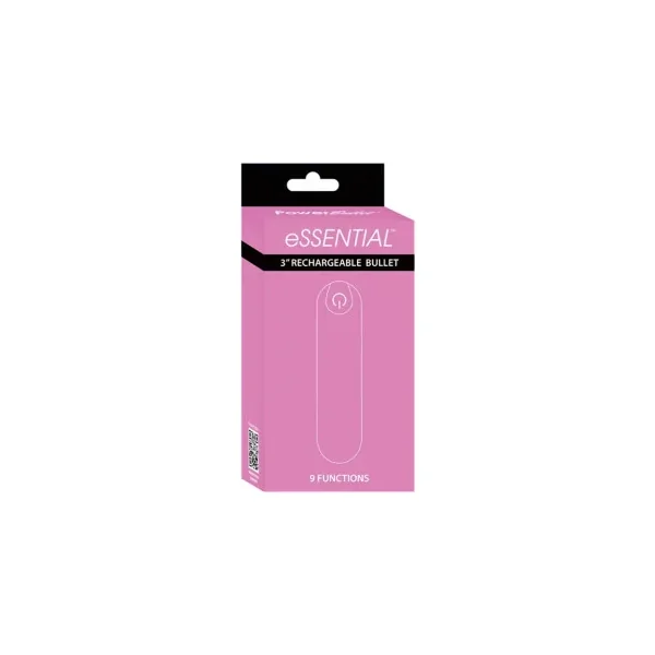 PowerBullet eSSENTIAL Rechargeable 3 Inch Bullet Vibrator, Pink