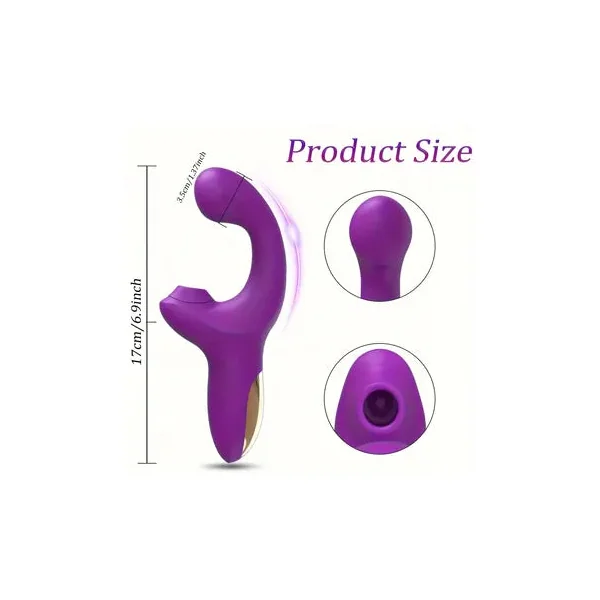 Powerful Dildo Vibrator with Clitoral Suction Cup and Twisting Motion for Intense Pleasure