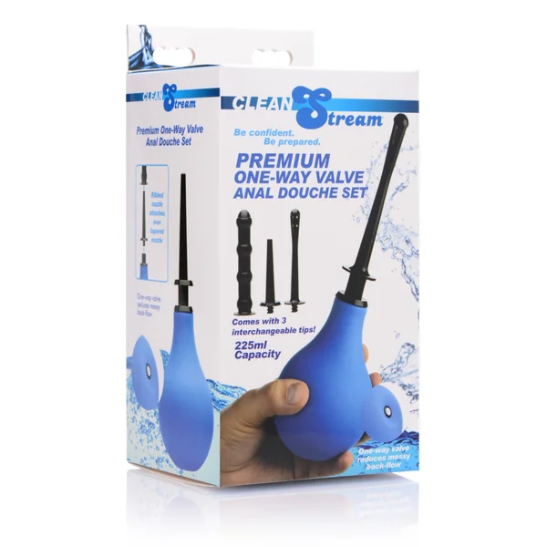 Premium One- Way Valve Anal Douche Set