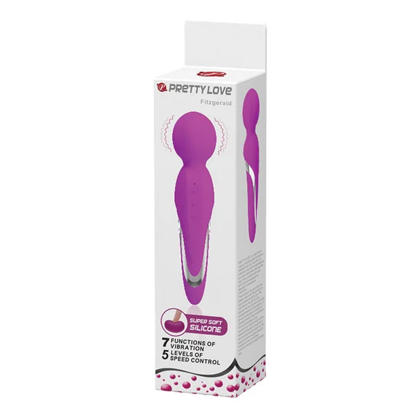 Pretty Love Fitzgerald Liquid Silicone Wand - Fuchsia