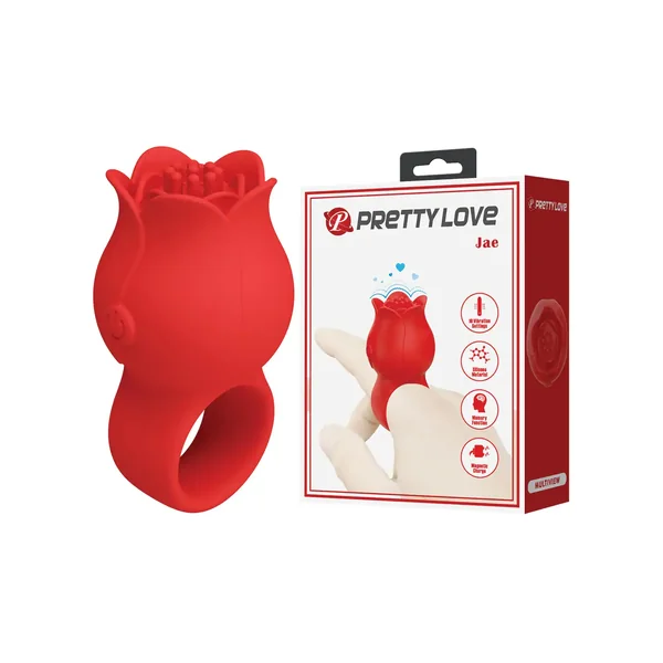 Pretty Love Jae Floral Ring Finger Vibrator