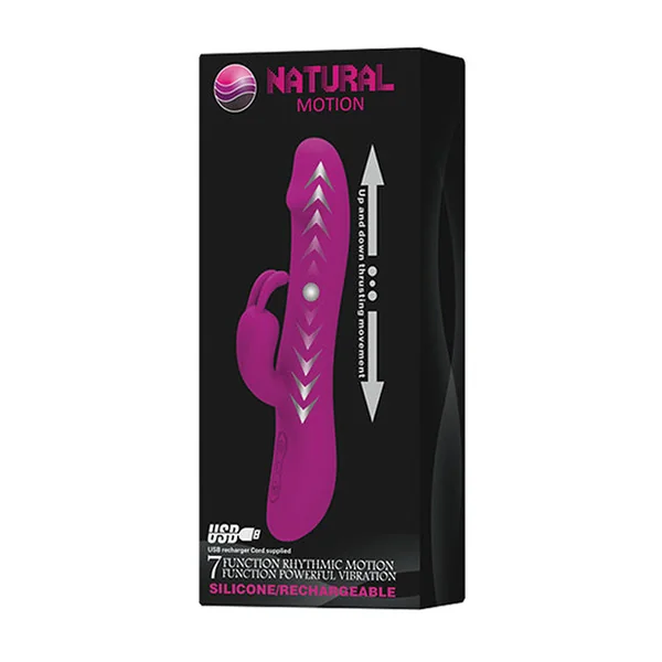 Pretty Love Natural Motion Thrusting Rabbit 7 Functions - Fuchsia