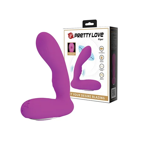 Pretty Love Piper Double Pulsation Vibe – Fuchsia