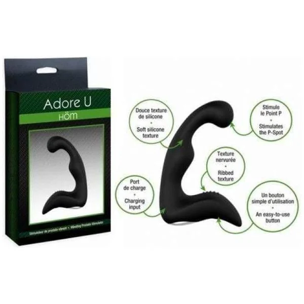 Prostate Stimulator Rechargeable Vibrating - Adore U Höm