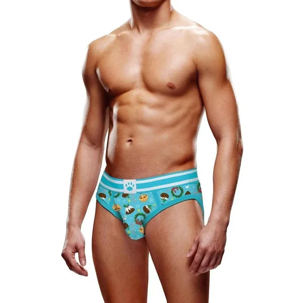 Prowler Christmas Pudding Brief – Large – Blue/White