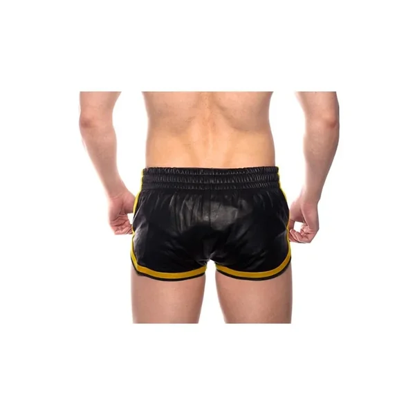 Prowler Red Leather Sport Shorts Yell Xs