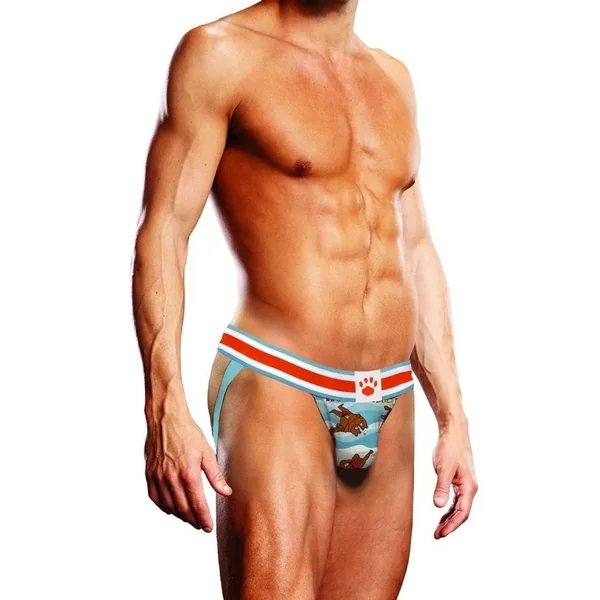 Prowler Spring/Summer 2023 Gaywatch Bears Jock – XLarge – Blue/Orange