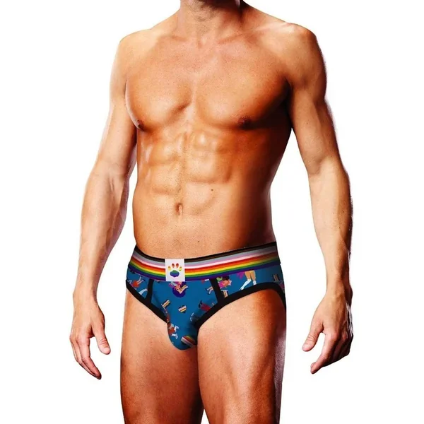 Prowler Spring/Summer 2023 Pixel Art Gay Pride Collection Brief – XXLarge – Blue/Multicolor