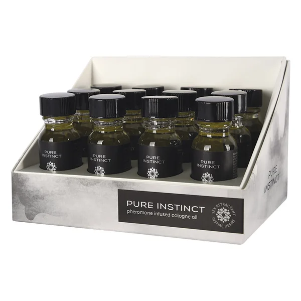 Pure Instinct Pheromone Oil For Him Display of 12